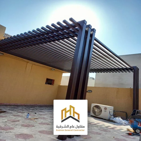 مظلات خارجية حديد الجبيل