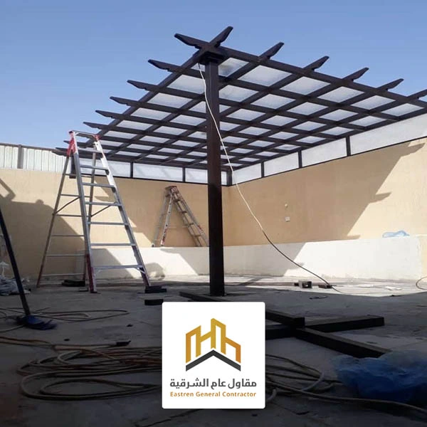 مظلات خارجية حديد الجبيل