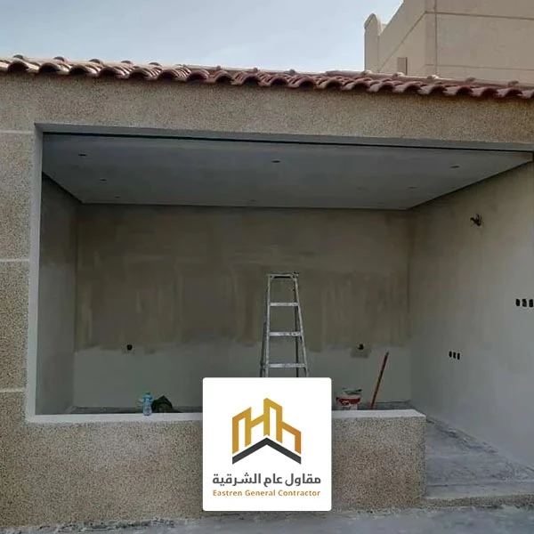 تصميم ملحق خارجي بالحوش
